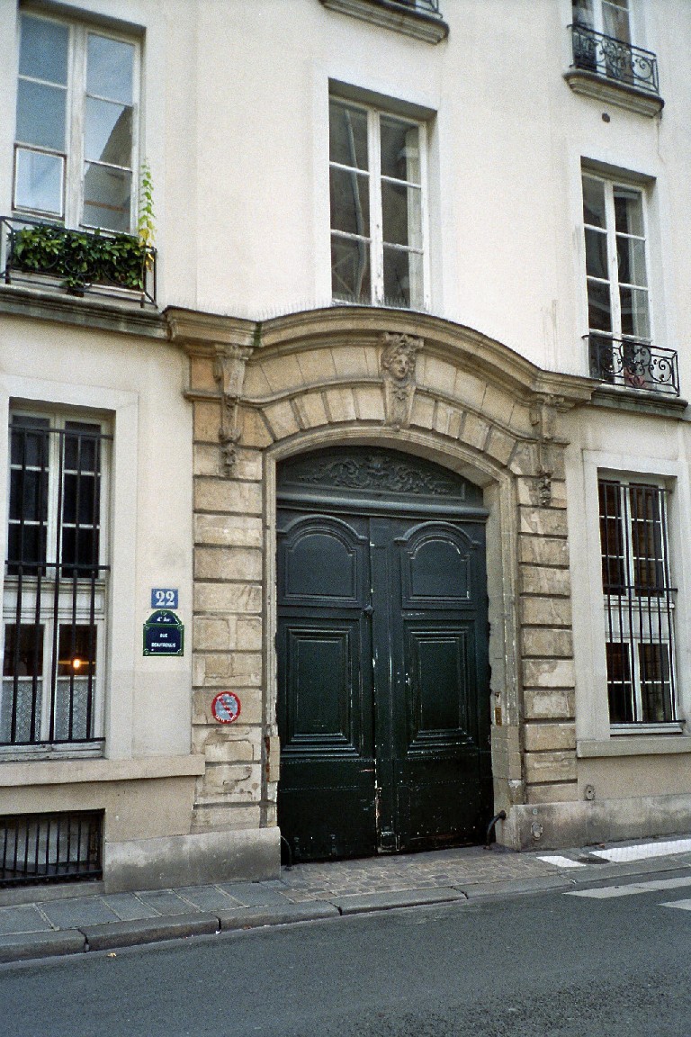 Baudelaire - Paris - Rue Beau-Treillis, 22