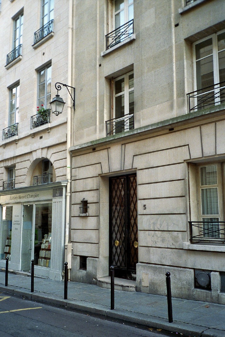 Baudelaire - Paris - Rue Corneille, 5