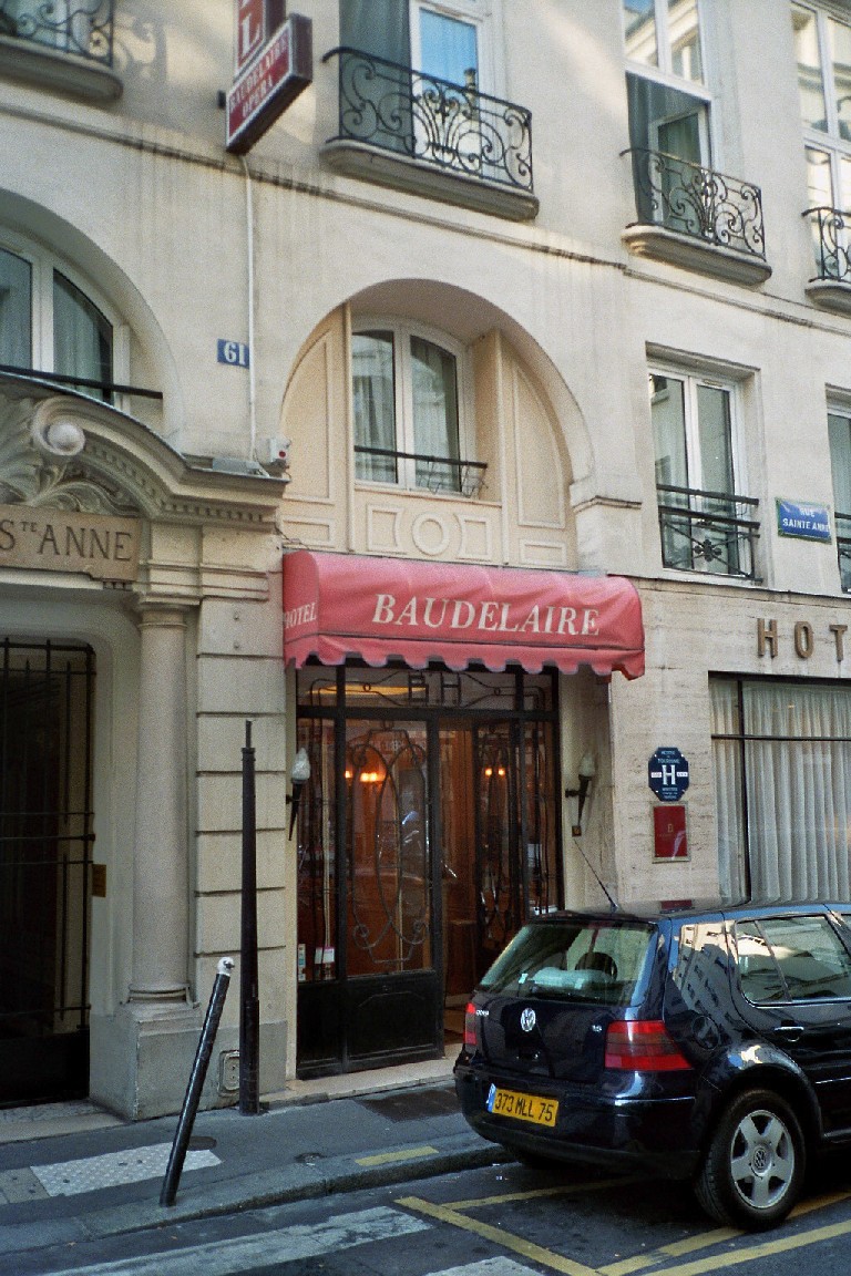 Baudelaire - Paris - Rue Sainte-Anne, 61 - Hôtel Baudelaire (ex-Hôtel d'York)